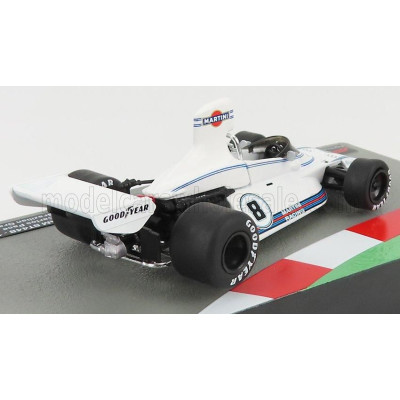 EDICOLA BRABHAM F1  BT44 TEAM MARTINI RACING N 8 BRAZILIAN GP 1975 CARLOS PACE - WHITE 1/43