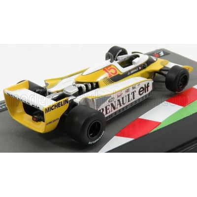 EDICOLA RENAULT F1  RS10 N 15 SEASON 1979 JEAN PIERRE JABOUILLE - YELLOW WHITE 1/43