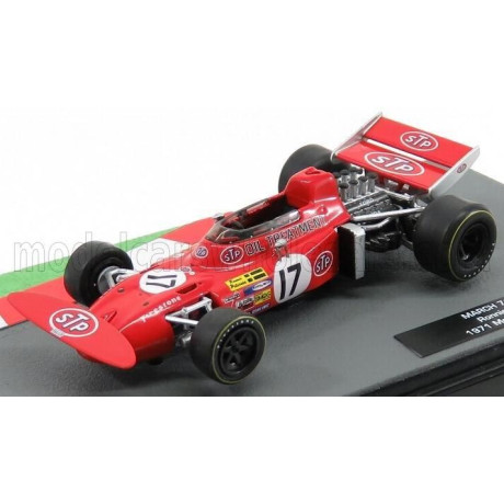 EDICOLA MARCH F1  711 TEAM STP N 17 MONACO GP 1971 RONNIE PETERSON - RED 1/43