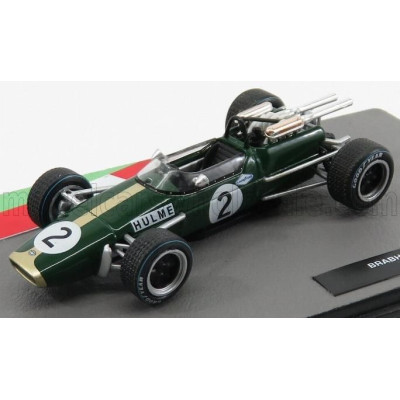 EDICOLA BRABHAM F1  REPCO BT24 N 2 WORLD CHAMPION SEASON 1967 DENIS HULME - GREEN GOLD 1/43