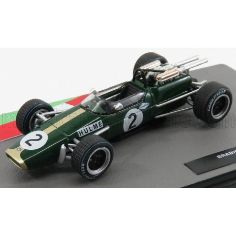 EDICOLA BRABHAM F1  REPCO BT24 N 2 WORLD CHAMPION SEASON 1967 DENIS HULME - GREEN GOLD 1/43