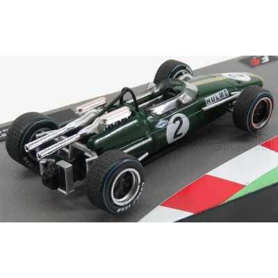 EDICOLA BRABHAM F1  REPCO BT24 N 2 WORLD CHAMPION SEASON 1967 DENIS HULME - GREEN GOLD 1/43