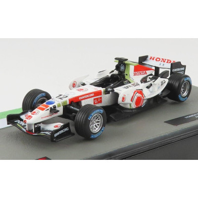 EDICOLA BAR F1  RA106 HONDA N 12 SEASON 2006 JENSON BUTTON - WHITE RED 1/43