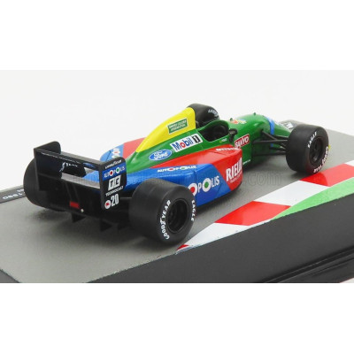 EDICOLA BENETTON F1  B190 FORD N 20 SEASON 1990 NELSON PIQUET - GREEN RED BLUE 1/43