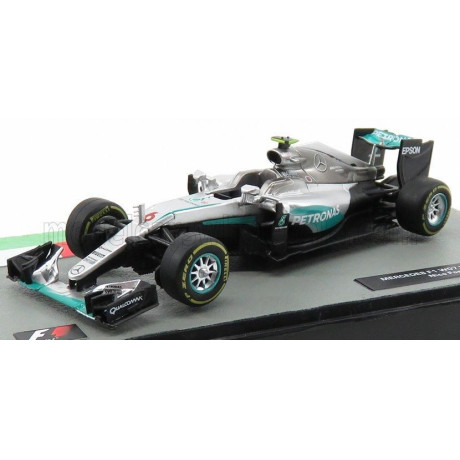 EDICOLA MERCEDES GP F1  W07 HYBRID AMG PETRONAS N 6 WORLD CHAMPION SEASON 2016 NICO ROSBERG - SILVER GREEN 1/43