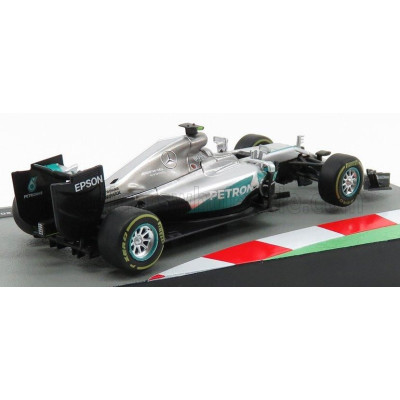 EDICOLA MERCEDES GP F1  W07 HYBRID AMG PETRONAS N 6 WORLD CHAMPION SEASON 2016 NICO ROSBERG - SILVER GREEN 1/43