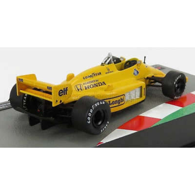 EDICOLA LOTUS F1  99T HONDA ELF N 11 SEASON 1987 SATORU NAKAJIMA - YELLOW 1/43