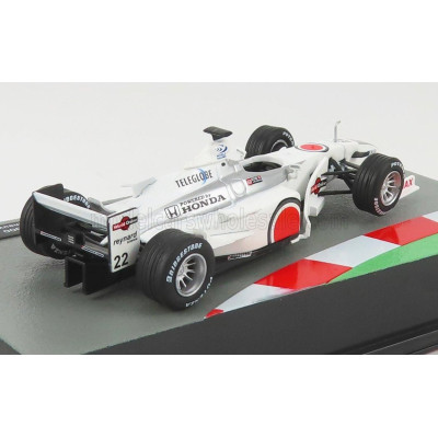 EDICOLA BAR F1  002 HONDA N 22 SEASON 2000 JACQUES VILLENEUVE - WHITE 1/43