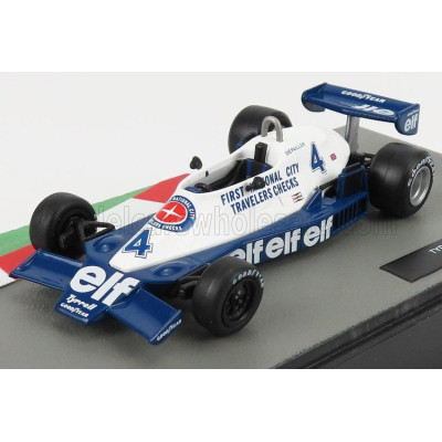 EDICOLA TYRRELL F1  008 N 4 SEASON 1978 PATRICK DEPAILLER - BLUE WHITE 1/43
