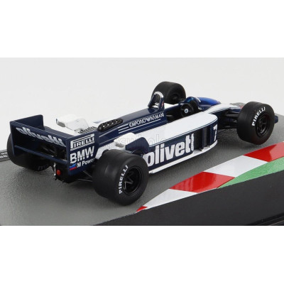 EDICOLA BRABHAM F1  BT55 BMW N 7 SEASON 1986 RICCARDO PATRESE - WHITE BLUE 1/43