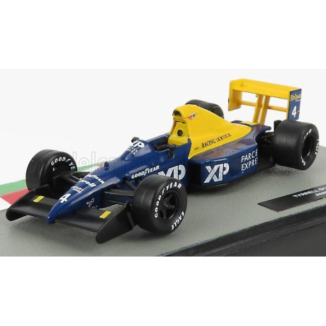 EDICOLA TYRRELL F1  FORD 018 N 4 SEASON 1989 JEAN ALESI - BLUE YELLOW 1/43