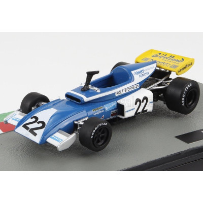 EDICOLA EIFELLAND F1  E21 N 22 SEASON 1972 ROLF STOMMELEN - LIGHT BLUE WHITE YELLOW 1/43