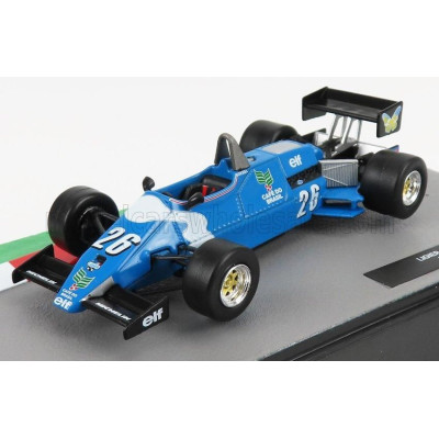 EDICOLA LIGIER F1  JS21 GITANES N 26 SEASON 1983 RAUL BOESEL - LIGHT BLUE 1/43