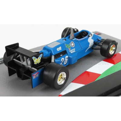 EDICOLA LIGIER F1  JS21 GITANES N 26 SEASON 1983 RAUL BOESEL - LIGHT BLUE 1/43