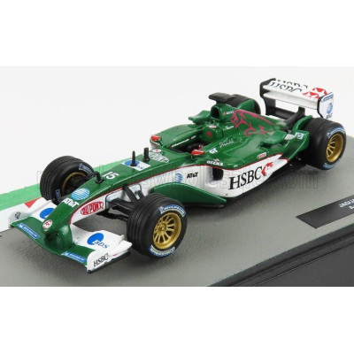 EDICOLA JAGUAR F1  R4 N 15 SEASON 2003 ANTONIO PIZZONIA - GREEN MET WHITE 1/43