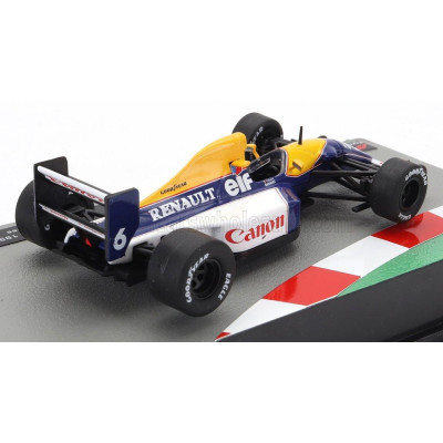 EDICOLA WILLIAMS F1  FW14B RENAULT N 6 SEASON 1992 RICCARDO PATRESE - BLUE YELLOW WHITE 1/43