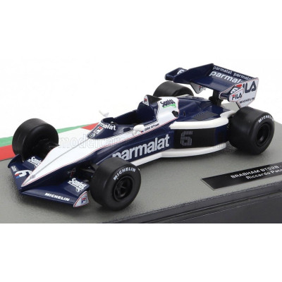 EDICOLA BRABHAM F1  BT52 PARMALAT N 6 SEASON 1983 RICCARDO PATRESE - WHITE BLUE 1/43