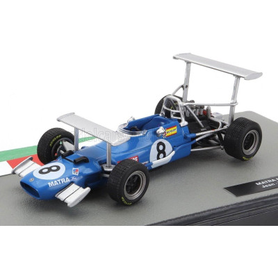 EDICOLA MATRA SIMCA F1  MS10 N 8 SEASON 1969 JEAN PIERRE BELTOISE - BLUE SILVER 1/43