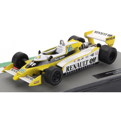 EDICOLA RENAULT F1 RS10 TEAM RENAULT ELF N 16 SEASON 1979 RENE ARNOUX - YELLOW WHITE 1/43