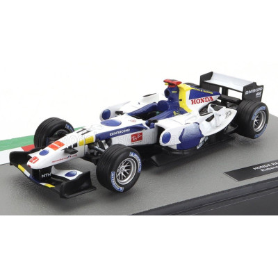 EDICOLA HONDA F1  RA106 N 11 SEASON 2006 RUBENS BARRICHELLO - WHITE BLUE 1/43