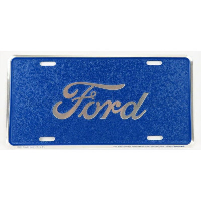 EDICOLA ACCESSORIES FUNNY METAL PLATE - FORD SCRIPT MOSAIC - BLUE 1/1