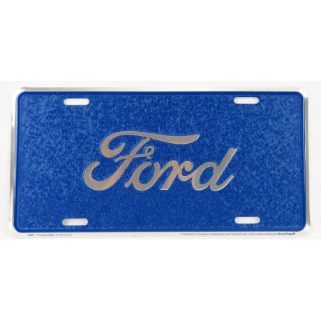EDICOLA ACCESSORIES FUNNY METAL PLATE - FORD SCRIPT MOSAIC - BLUE 1/1