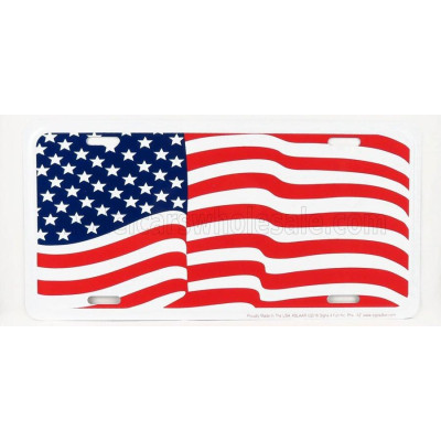 EDICOLA ACCESSORIES FUNNY METAL PLATE - USA FLAG - RED WHITE BLUE 1/1