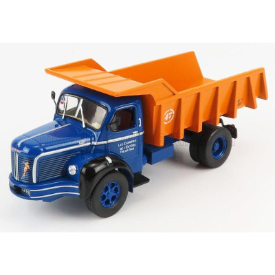 EDICOLA BERLIET GLM10 TRUCK CASSONE RIBALTABILE 1953 - MOVIMENTO TERRA - BLUE ORANGE 1/43