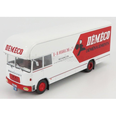 EDICOLA BERLIET GBK75 TRUCK DEMECO 1967 - WHITE RED 1/43