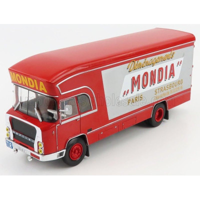 EDICOLA BERLIET GBK6 TRUCK MONDIA 1971 - RED SILVER 1/43