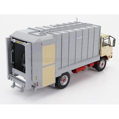 EDICOLA BERLIET GC 190BN TRUCK TRASPORTO RACCOLTA RIFIUTI URBANI 2-ASSI 1982 - YELLOW GREY 1/43