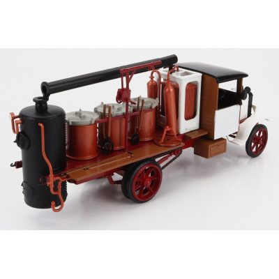 EDICOLA BERLIET CBA 9 TANKER TRUCK POMPA PORTE ALAMBIC 2-ASSI 1925 - WHITE RED 1/43