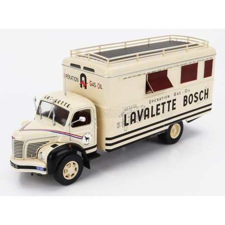 EDICOLA BERLIET GLC6 VERSION II TRUCK OPERATION GAS OIL LAVALETTE BOSH 2-ASSI 1969 - CREAM 1/43