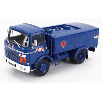 EDICOLA BERLIET GAK 5R TANKER TRUCK FUEL AVITAILLEUR GENDARMERIE POLICE 2-ASSI 1969 - BLUE 1/43