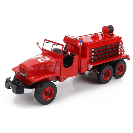 EDICOLA GMC CCKW 353 TANKER TRUCK 1960 - FIRE ENGINE - VIGILI DEL FUOCO - FEUERWEHR - RED 1/43