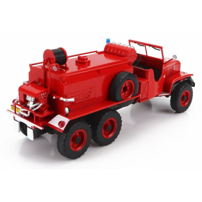 EDICOLA GMC CCKW 353 TANKER TRUCK 1960 - FIRE ENGINE - VIGILI DEL FUOCO - FEUERWEHR - RED 1/43
