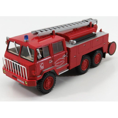 EDICOLA BERLIET FF 6X6 FPT HR TANKER TRUCK FIRE ENGINE VIGILI DEL FUOCO SERVICE DEPARTEMENTAL SECOURS 1971 - RED 1/43