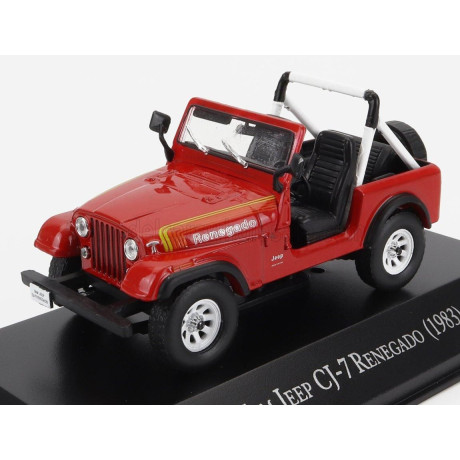 EDICOLA JEEP CJ-7 RENEGADO OPEN 1983 - RED 1/43