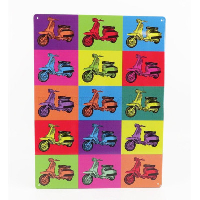 EDICOLA ACCESSORIES METAL PLATE - LAMBRETTA POPART - VARIOUS 1/1