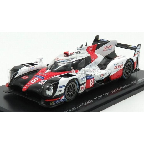 EDICOLA TOYOTA TS050 HIBRID 2.4L TURBO V6 TEAM GAZOO RACING N 8 24h LE MANS 2017 S.BUEMI - K.NAKAJIMA - A.DAVIDSON - WHITE RED B