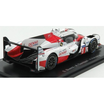 EDICOLA TOYOTA TS050 HIBRID 2.4L TURBO V6 TEAM GAZOO RACING N 8 24h LE MANS 2017 S.BUEMI - K.NAKAJIMA - A.DAVIDSON - WHITE RED B