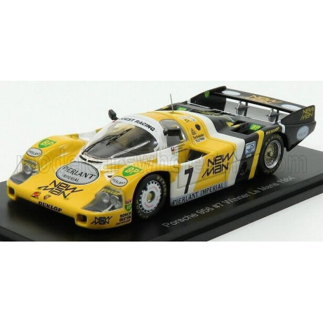 EDICOLA PORSCHE 956L TURBO TEAM NEWMAN JOEST RACING N 7 WINNER 24h LE MANS 1984 K.LUDWIG - H.PESCAROLO - S.JOHANSSON - YELLOW BL