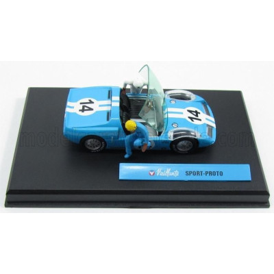 EDICOLA VAILLANT SPORT PROTO N 14 SPIDER - WITH FIGURES - LIGHT BLUE WHITE 1/43