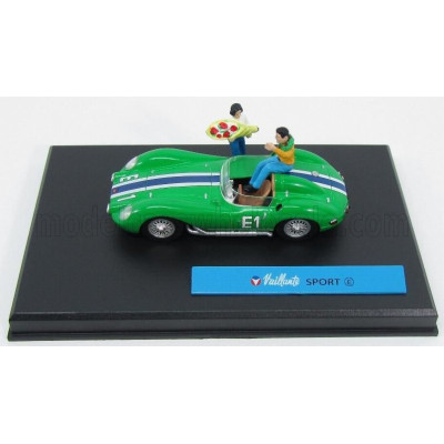 EDICOLA VAILLANT E1 SPORT SPIDER - WITH FIGURES - GREEN 1/43