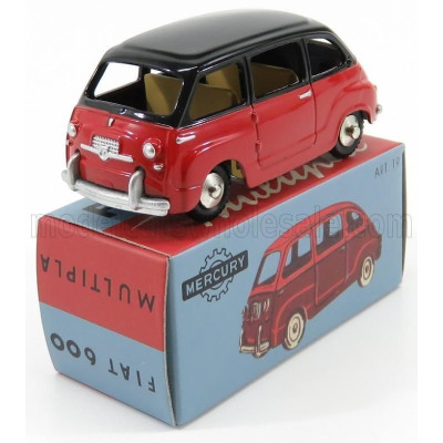 EDICOLA FIAT 600 MULTIPLA I SERIES 1956 - RED BLACK 1/48