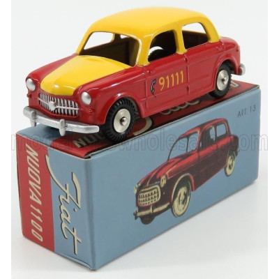 EDICOLA FIAT NUOVA 1100 TAXI BERNA FARO CENTRALE 1956 - RED YELLOW 1/48