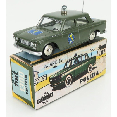 EDICOLA FIAT 1300 POLIZIA AUTOSTRADALE 1961 - MILITARY GREEN 1/48