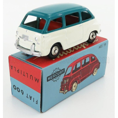 EDICOLA FIAT 600 MULTIPLA 1958 - WHITE BLUE 1/48