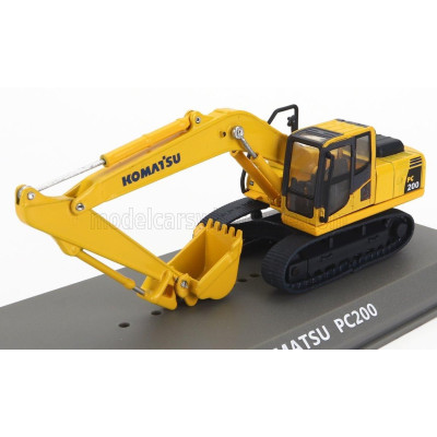 EDICOLA KOMATSU PC200LC HYBRID ESCAVATORE CINGOLATO - TRACTOR EXCAVATOR - YELLOW BLACK 1/72
