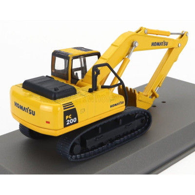 EDICOLA KOMATSU PC200LC HYBRID ESCAVATORE CINGOLATO - TRACTOR EXCAVATOR - YELLOW BLACK 1/72